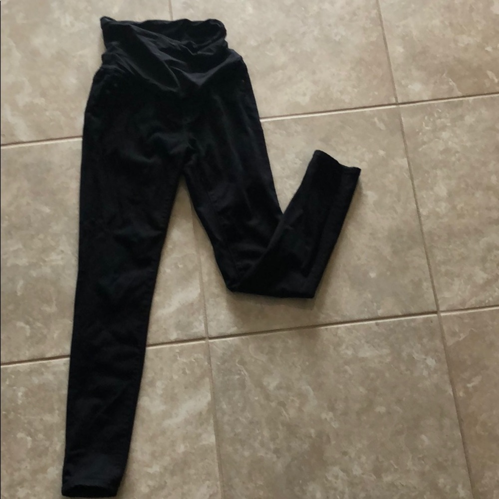 AG black maternity skinny jeans- size 25R